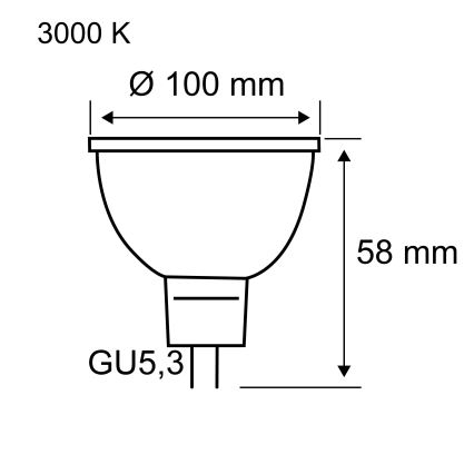 LED ανακλαστικός λαμπτήρας GU5,3/4,9W/12V 3000K - Paulmann 28802
