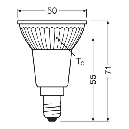 LED ανακλαστικός λαμπτήρας PAR16 E14/4,5W/230V 2700K 36° - Ledvance