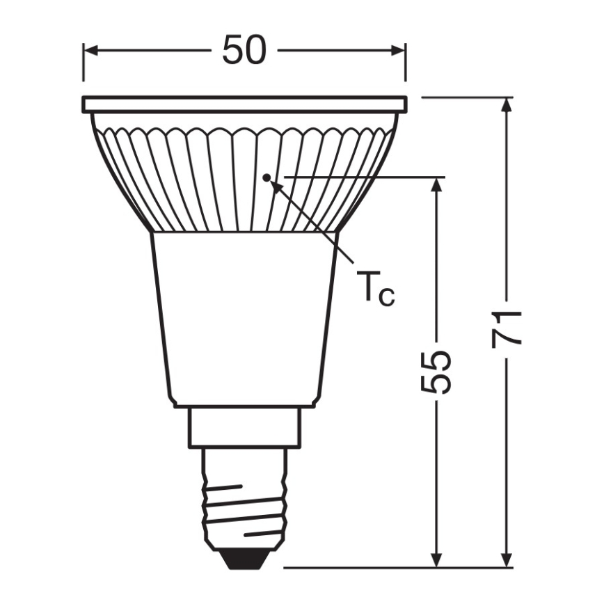 LED ανακλαστικός λαμπτήρας PAR16 E14/4,5W/230V 2700K 36° - Ledvance