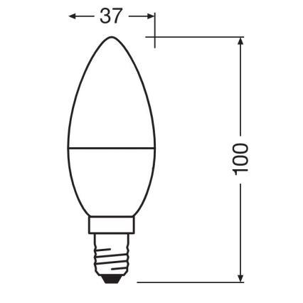 LED Αντιβακτηριδιακός λαμπτήρας B40 E14/4,9W/230V 4000K - Osram