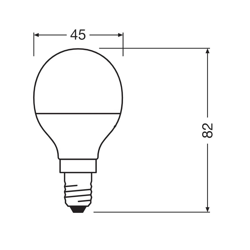 LED Αντιβακτηριδιακός λαμπτήρας P40 E14/4,9W/230V 2700K - Osram