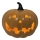 LED Ceramic pumpkin HALLOWEEN LED/3xLR44/θερμό λευκό