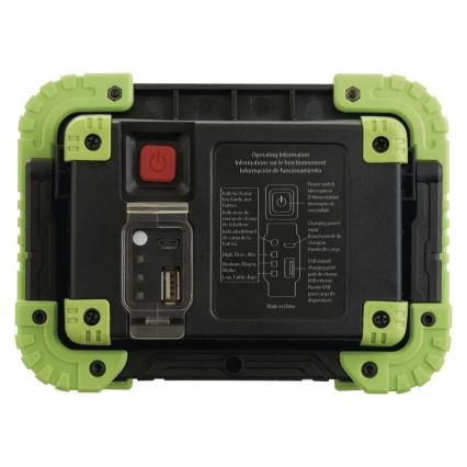 LED COB Επαναφορτιζόμενο προβολέας LED/3,7V 3000 mAh IP44