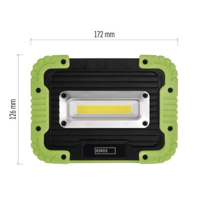 LED COB Επαναφορτιζόμενο προβολέας LED/3,7V 3000 mAh IP44