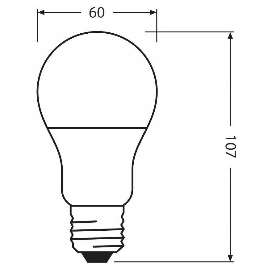 LED Λάμπα από ανακυκλωμένο πλαστικό A60 E27/8,5W/230V 4000K - Ledvance