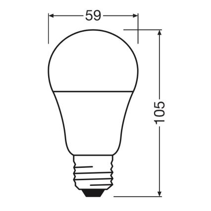 LED λάμπα A60 E27/8W/230V 6500K - Osram