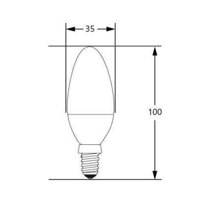 LED Λάμπα E14/4W/230V 2700-3000K