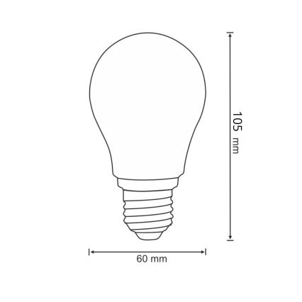 Λαμπτήρας LED FILAMENT A60 E27/6W/230V 3000K