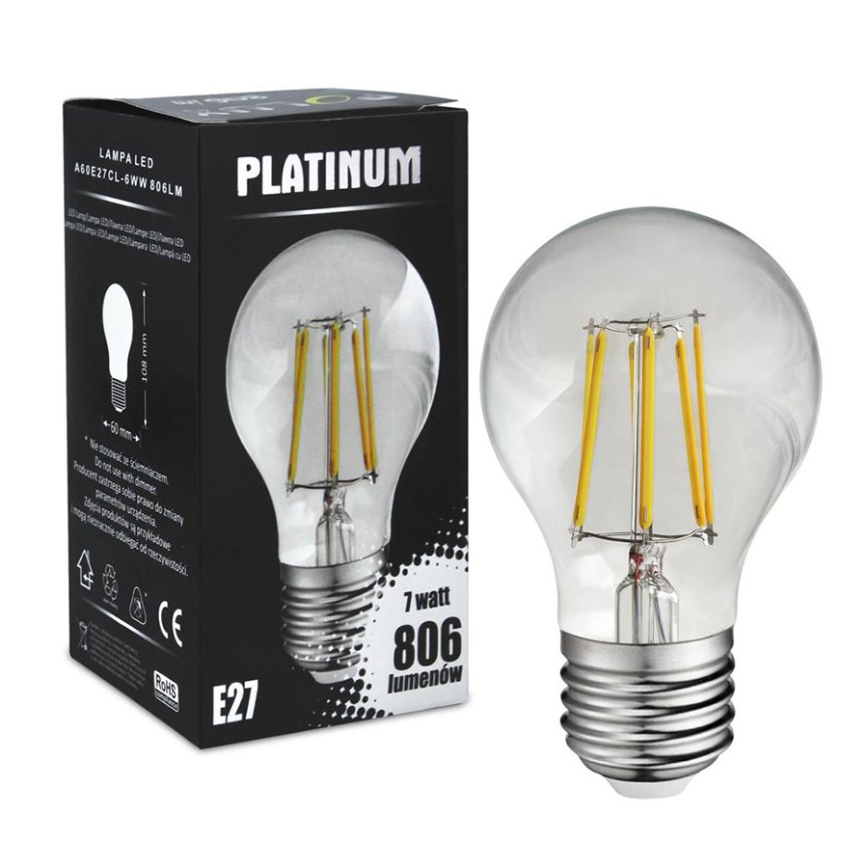 Λαμπτήρας LED FILAMENT A60 E27/7W/230V 3000K