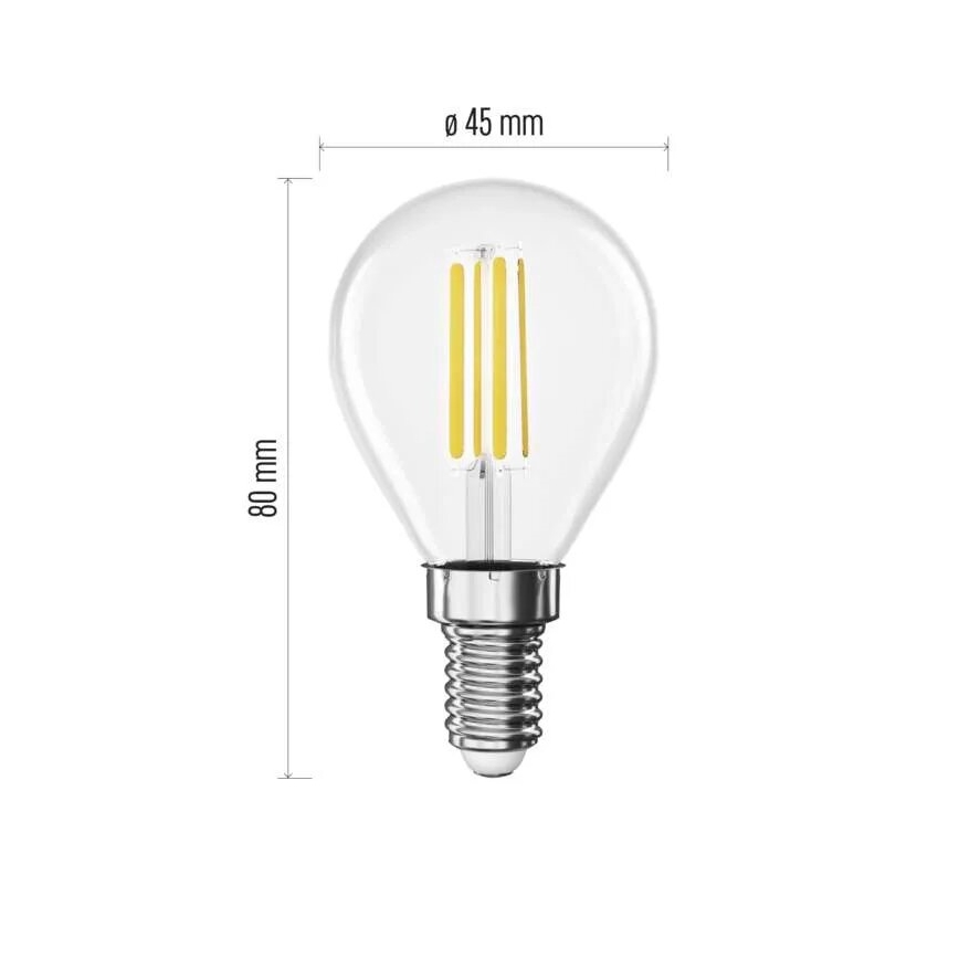 Λαμπτήρας LED FILAMENT E14/3,8W/230V 2700K Ενεργειακή κλάση Α
