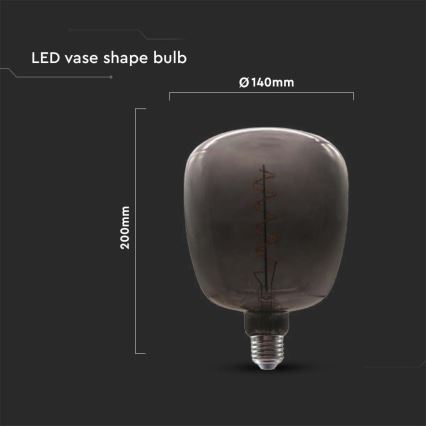 Λαμπτήρας LED FILAMENT E27/4W/230V μαύρος