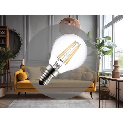 LED Λάμπα FILAMENT G45 E14/6W/230V 4000K
