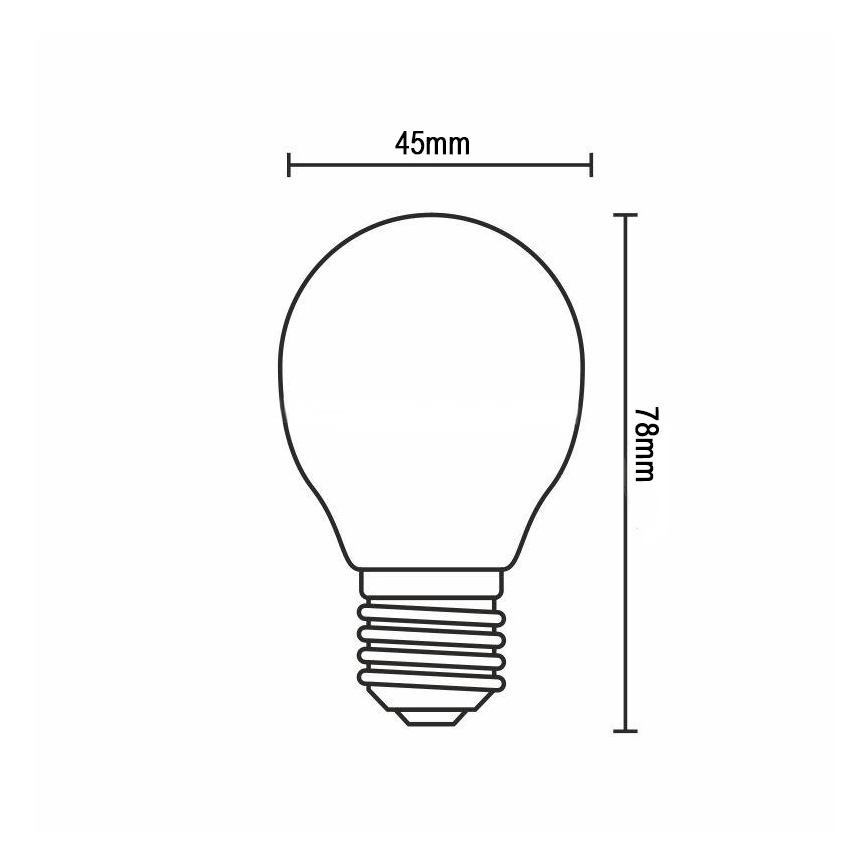 LED Λάμπα FILAMENT G45 E14/6W/230V 4000K