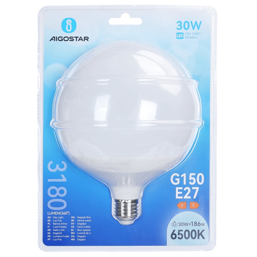 LED λάμπα G150 E27/30W/230V 6500K - Aigostar