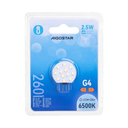 LED λάμπα G4/2,5W/12V 6500K - Aigostar