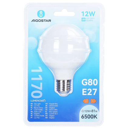 LED λάμπα G80 E27/12W/230V 6500K - Aigostar