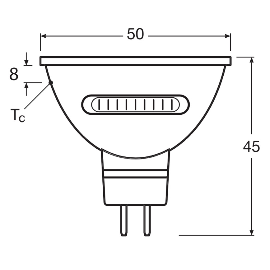 LED λάμπα MR16 GU5,3/5,6W/12V 2700/4000/6500K 36° - Osram