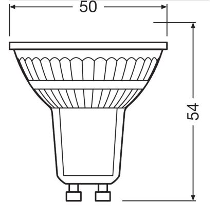 LED Λάμπα PAR16 GU10/4,5W/230V 2700K - Osram