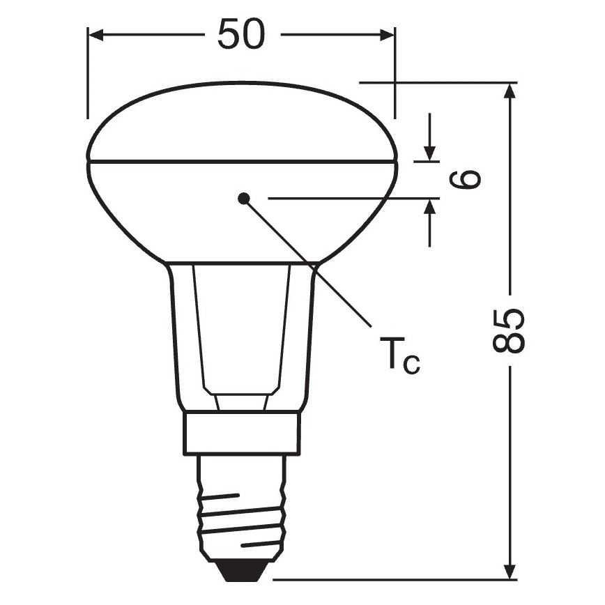LED λάμπα προβολέα E14/4,3W/230V 2700K
