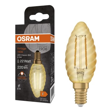 LED λάμπα ρετρό νήματος E14/2,5W/230V 2400K - Osram