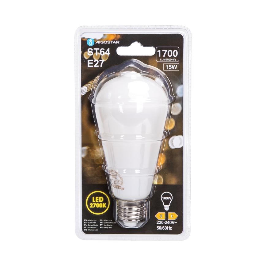 LED λάμπα ST64 E27/15W/230V 320° 2700K - Aigostar