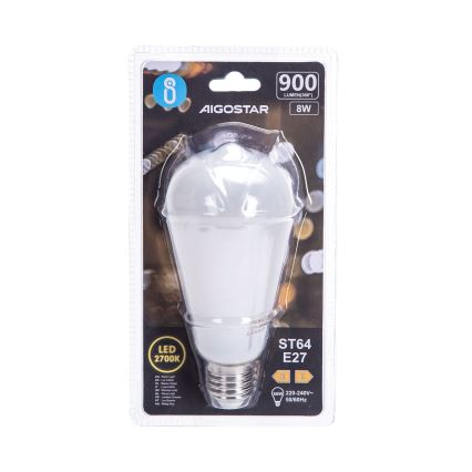 LED λάμπα ST64 E27/8W/230V 2700K - Aigostar