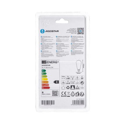 LED λάμπα ST64 E27/8W/230V 2700K - Aigostar