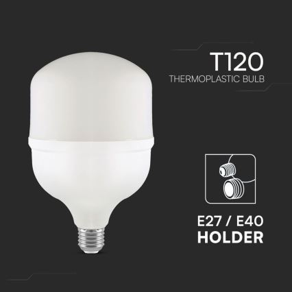 LED Λάμπα T120 E40 E27/40W/230V 6500K