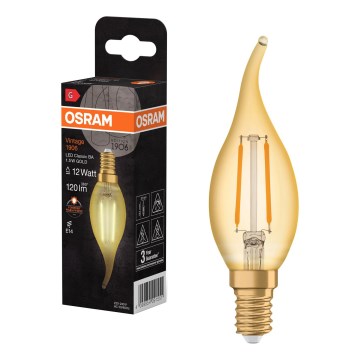 LED λάμπα VINTAGE FILAMENT E14/1,5W/230V 2400K - Osram