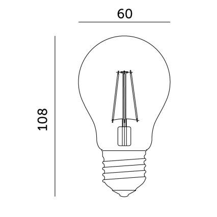 LED Λάμπα για την ανάπτυξη φυτών PLANTY E27/8W/230V 1200K