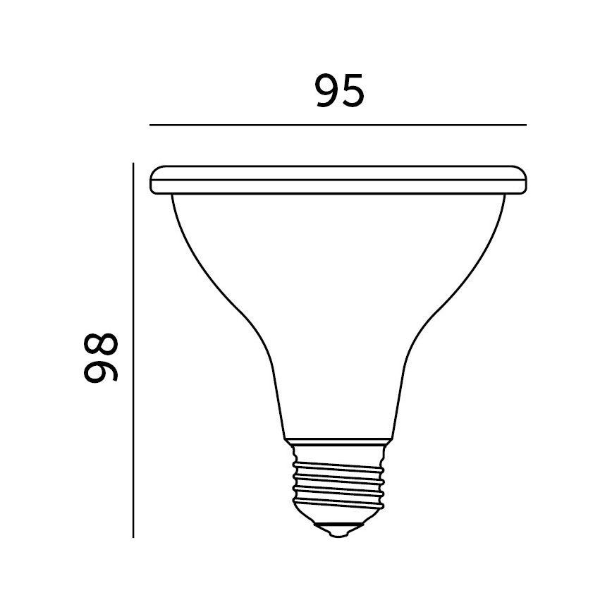 LED Λάμπα για την ανάπτυξη φυτών VITABLOOM E27/9W/230V 1200K λευκό - Brilagi