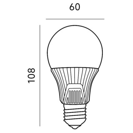 LED λάμπα με αισθητήρα κίνησης E27/9W/230V 6500K