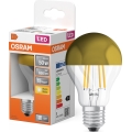LED λάμπα με καθρεφτισμένη κορυφή FILAMENT E27/6,5W/230V 2700K χρυσή - Osram