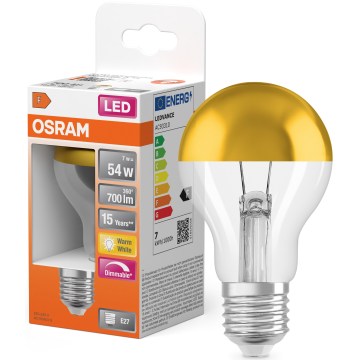 LED λάμπα με καθρεφτισμένη κορυφή SUPERSTAR E27/7W/230V 2700K χρυσή - Osram