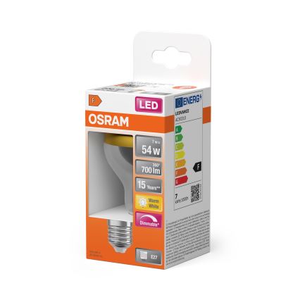LED λάμπα με καθρεφτισμένη κορυφή SUPERSTAR E27/7W/230V 2700K χρυσή - Osram
