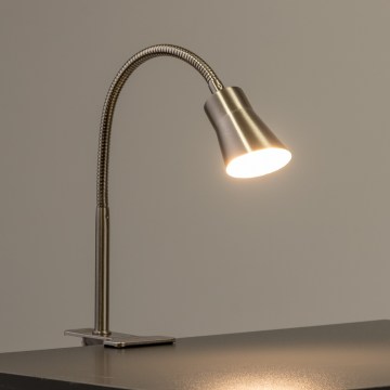 LED λάμπα με κλιπ LED/3,2W/230V ματ χρώμιο