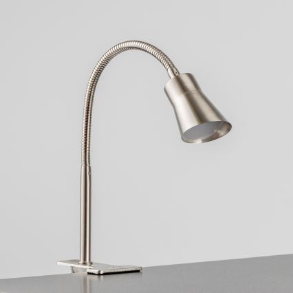 LED λάμπα με κλιπ LED/3,2W/230V ματ χρώμιο