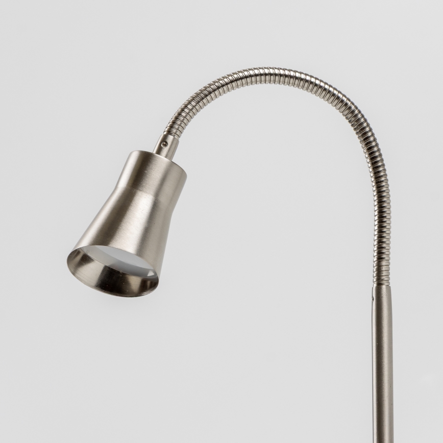 LED λάμπα με κλιπ LED/3,2W/230V ματ χρώμιο