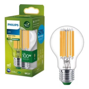 LED λάμπα Υπεραποδοτική Ρετρό Philips A60 E27/7,3W/230V 2700K