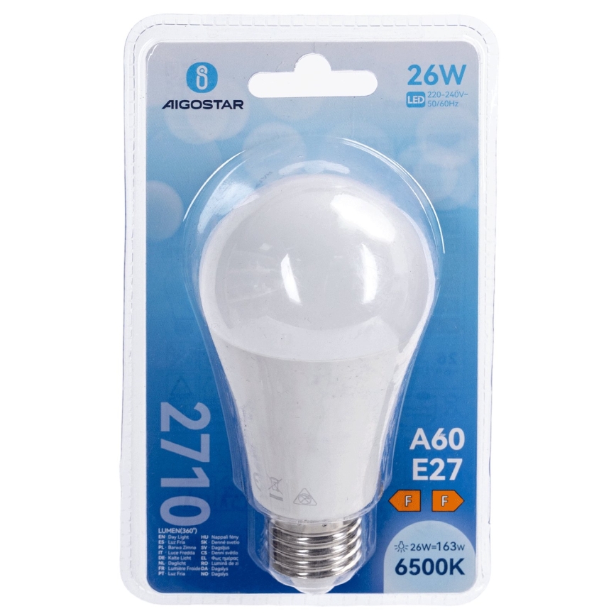 LED λαμπτήρας A60 E27/26W/230V 6500K - Aigostar