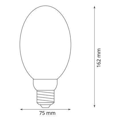 LED Λαμπτήρας DECO VINTAGE B75 E27/4W/230V 1800K
