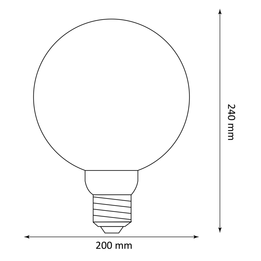 LED Λαμπτήρας DECO VINTAGE G200 E27/4W/230V 1800K