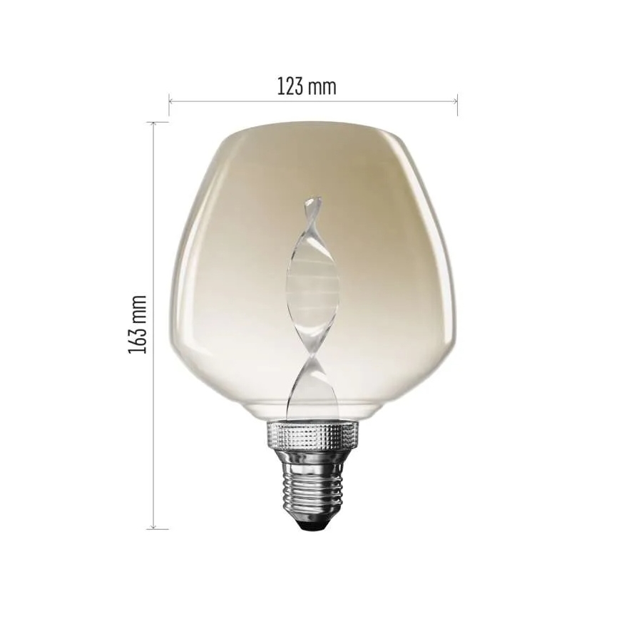 LED Λαμπτήρας DECO VINTAGE S123 E27/3,5W/230V 1800K