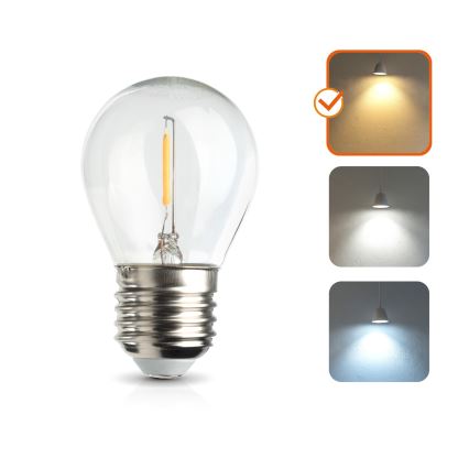 LED λαμπτήρας E27/1,3W/230V 2700K
