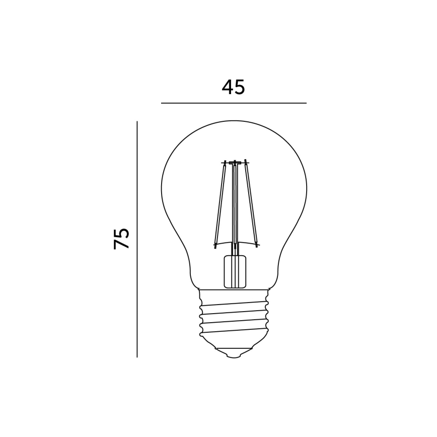 LED λαμπτήρας E27/1,3W/230V 2700K