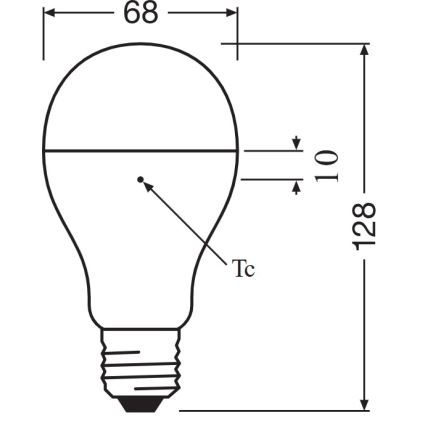 LED λαμπτήρας E27/19W/230V 6500K - Osram