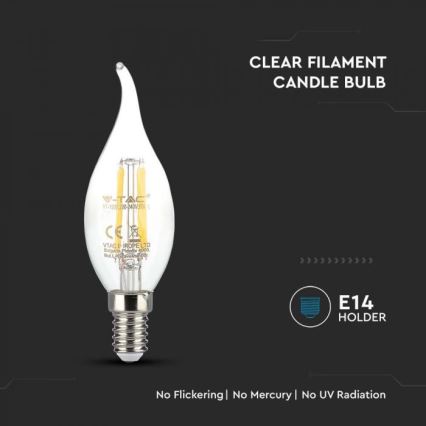LED Λαμπτήρας FILAMENT E14/4W/230V 3000K