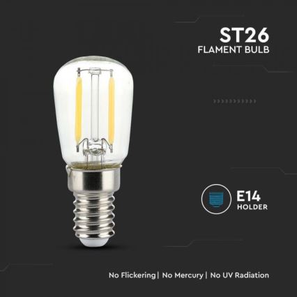 LED λαμπτήρας FILAMENT ST26 E14/2W/230V 3000K