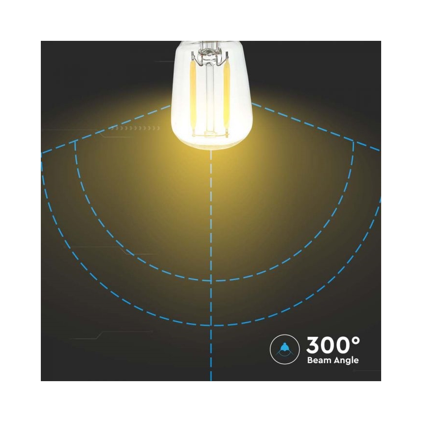 LED λαμπτήρας FILAMENT ST26 E14/2W/230V 6500K