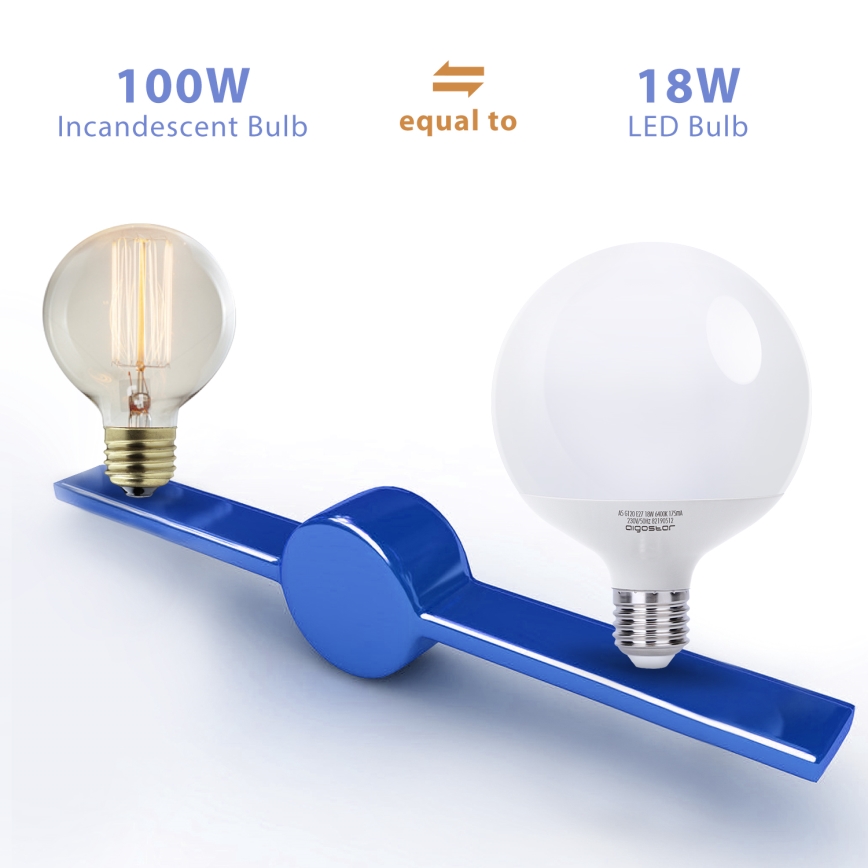 LED Λαμπτήρας G120 E27/18W/230V 6500K - Aigostar